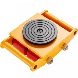 Transportor cu placa rotativa Dolly, capacitate 6 Tone, rotatie 360 grade, Otel, roti poliuretan