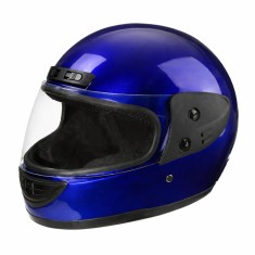 Casca Moto/Scuter Full Face FIXATO, Viziera Detasabila, Marime Universala 59-62cm, Albastru