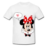 Tricou &quot; Minnie Mouse ganditoare &quot;