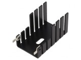 Radiator Extrudat Negru TO220 42.4mm