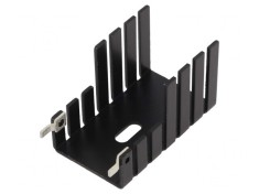 Radiator Extrudat Negru TO220 42.4mm foto