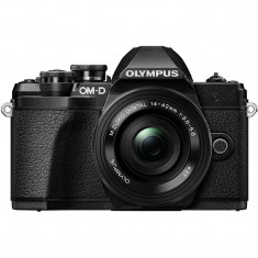 Aparat foto Mirrorless Olympus E-M10 Mark III Pancake Zoom 16.1 Mpx Black Kit Pancake 14-42mm Black foto