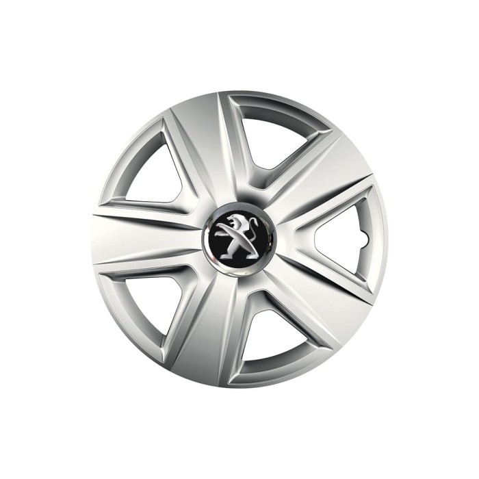 Set 4 capace roti Cu Inel Cromat Esprit R14 pentru gama auto Peugeot