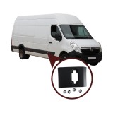 Bandou stalp NISSAN NV400, 11.2010-, Opel MOVANO, 01.2010-12.2021, RENAULT MASTER, 01.2010-06.2019, partea dreapta, cu gaura lampa; lungime 130 mm,