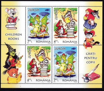 DB1 Romania 2010 Europa Carti pentru Copii MS MNH foto