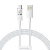 CABLU alimentare si date Baseus Gem, Fast Charging Data Cable pt. smartphone, USB la USB Type-C 100W, 2m, alb &quot;P10373002211-01&quot; (timbru verde 0.08 lei