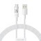 CABLU alimentare si date Baseus Gem, Fast Charging Data Cable pt. smartphone, USB la USB Type-C 100W, 1m, alb &quot;P10373002211-00&quot; (timbru verde 0.08 lei