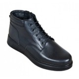 Ghete Barbati Piele Naturala Imblanite Ciucaleti Negre GSSPORT22 Iarna Fabricate in Romania