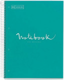 Caiet A5 80 file matematica Emotions Turquoise, MiquelRius