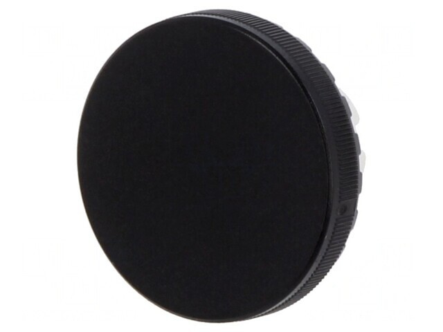 Lentilă Buton 22mm Neagră Plastic