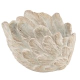 Cumpara ieftin Ghiveci flori ceramica gri Aripi Inger 20x13 cm