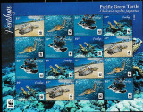 WWF 2014 PENRHYN Coala cu 4 serii de cate 4 timbre nestampilate testoase MNH, Nestampilat