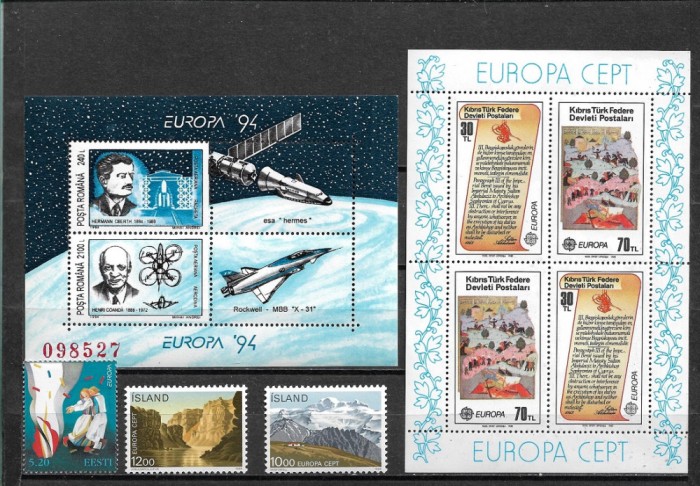 C5735 - lot timbre nestampilate Europa-cept