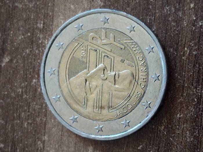 Franta - 2 euro 2022 Jaques Chirac