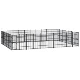 Padoc pentru c&acirc;ini de exterior, 64,51 m&sup2;, oțel