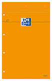 Blocnotes A4+, Oxford Orange, 80 File Galben - 80g/mp, Scribzee, 4 Perf, Coperta Carton - Dictando