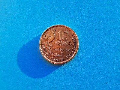 10 Francs 1952 Lit. B- Franta-XF+ foto