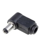 Mufa alimentare DC tata 5.5mm x 2.1mm pe cablu 9mm PC-2.1/5.5K, Oem