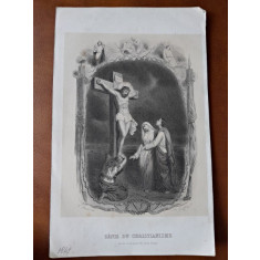 Gravura alb negru, Genie du Christianisme, La vie et la mort de Jesus Christ,1847