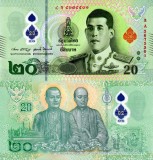 Bancnota Thailanda 20 Baht 2022 Polimer UNC, NeCirculata