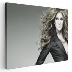 Afis Tablou Celine Dion cantareata 2262 Tablou canvas pe panza CU RAMA 50x70 cm foto