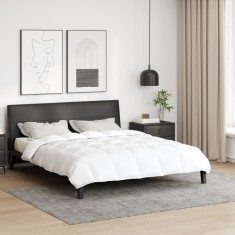 vidaXL Pilotă și pătură Alb 200 x 200 cm Jos