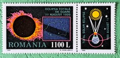 TIMBRE ROMANIA MNH LP1471a/1998 Eclipsa totala de Soare 1999-Serie simpla foto