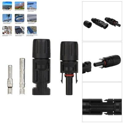 Conector MC4 de Sistem Solar Fotovoltaic - Kit 10 Set F/M foto