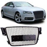 Grila Audi A5 8T RS look negru lucios (07-11) PDC NOU