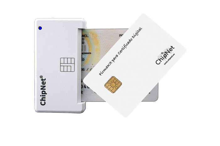 ChipNet Cititor de identificare electronica + Card criptografic digital certificat - NOU