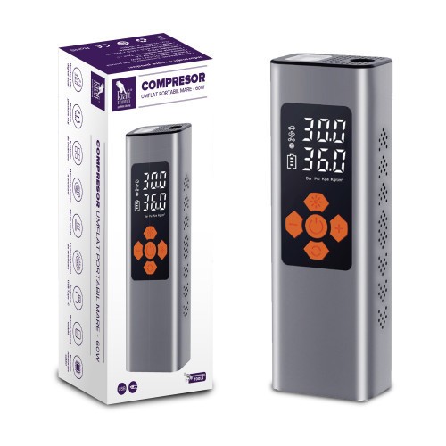 Compresor Kraftmann umflat portabil mare - 60W