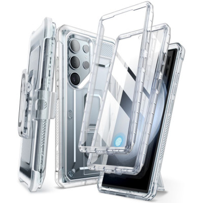 Husa si Clema Curea Supcase Unicorn Beetle Pro pentru Samsung Galaxy S24 Ultra Transparent foto