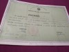 DIPLOMA PREMIUL AL I CL. IV LICEUL AVRAM IANCU LOC. BRAD JUD.. HUNEDOARA 72-73