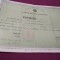 DIPLOMA PREMIUL AL I CL. IV LICEUL AVRAM IANCU LOC. BRAD JUD.. HUNEDOARA 72-73