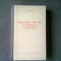 RASCOALA DIN 1821 SI LEGATURILE EI CU EVENIMENTELE INTERNATIONALE - S. STIRBU