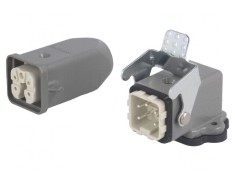 Conector HDC Tată-Mamă 5+4 Pin Dimensiune 3A Metalic
