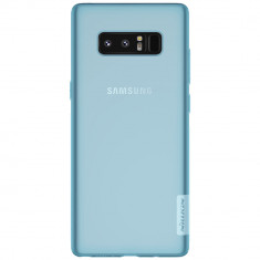 Husa Samsung Galaxy Note 8 Originala Nillkin Nature TPU Ultra Subtire Albastru - Blister foto