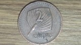 Fiji - moneda de colectie exotica - 2 cents 1969 - primul an de batere - Elisabeta II