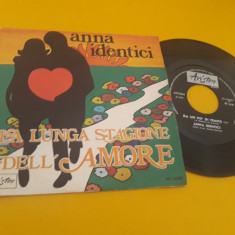 VINIL ANNA IDENTICI-LA LUNGA STAGIONE DELL'AMORE 1970 DISC ARISTOM STARE FB