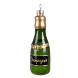 Cumpara ieftin Set 12 ornament brad sticla Sampanie 4x12 cm