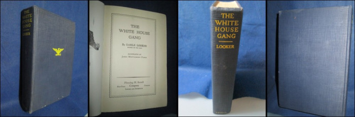 2074-Carte vecheUSA-Th. Roosevelt 1929-The WHITE HOUSE GANG-Earle Looker.