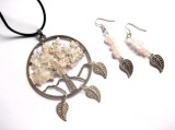 set cu arborele vietii cu cuart roz 38988