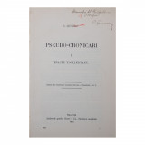 C. Giurescu, Pseudo-Cronicari. Enache Kogălniceanu, cu dedicație pentru Al. Philippide