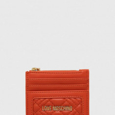 Love Moschino portofel femei, culoarea portocaliu