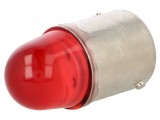 Lampă LED roșie 230V BA15S