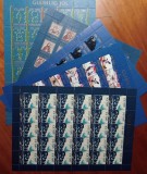 FOROYAR/FEROE-&#039;&#039;Craciun Fericit&#039;&#039;- 5 coli vinete de 30 val/buc- 1980/5--MNH -NESTAMPIL.-VEZI SCAN, Nestampilat
