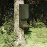 vidaXL Feeder pentru cerbi Verde măsliniu 28 x 30 x 80 cm 874610