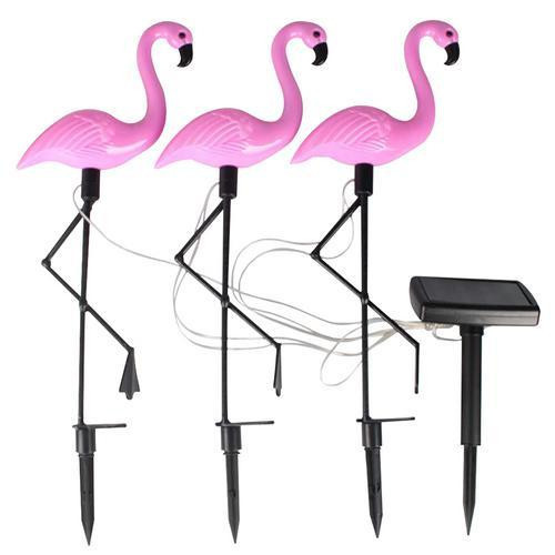 Lampă solară 7193, Flamingos 3, 18x6x52 cm, 3x 2 LED, AA