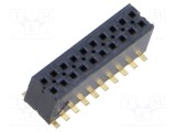 Conector SAMTEC 20 pini aurit 1,27mm SMT soclu rolă