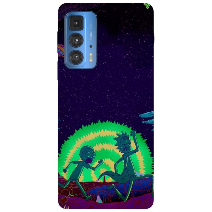 Husa compatibila cu Motorola G20 model Run Morty Run, Silicon, TPU, Viceversa